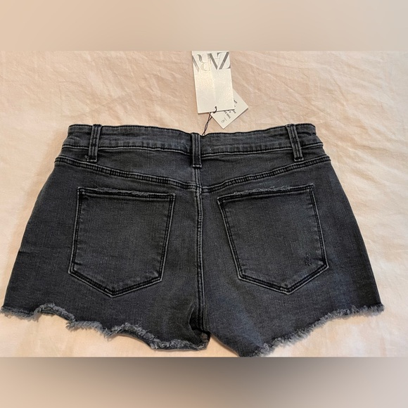 Zara denim jean booty shorts size 6 - Picture 2 of 6